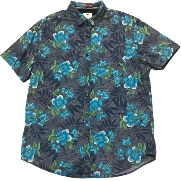 Cactus Man Slim Fit Button Front Collard Shirt - Picture 1 of 10
